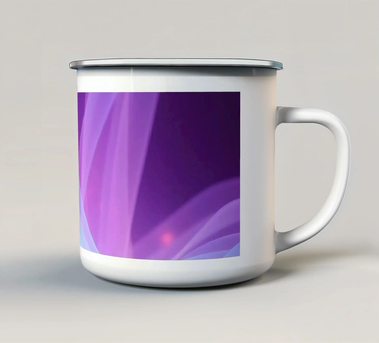 abstract light patterns swirling through space enamel mug by DesignDoodle