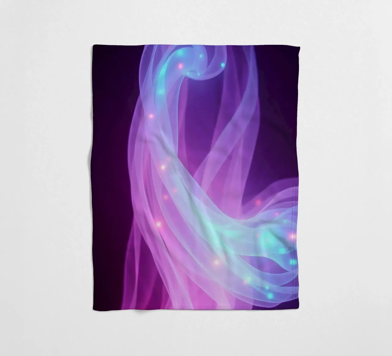 abstract light patterns swirling through space fleece blanket by DesignDoodle