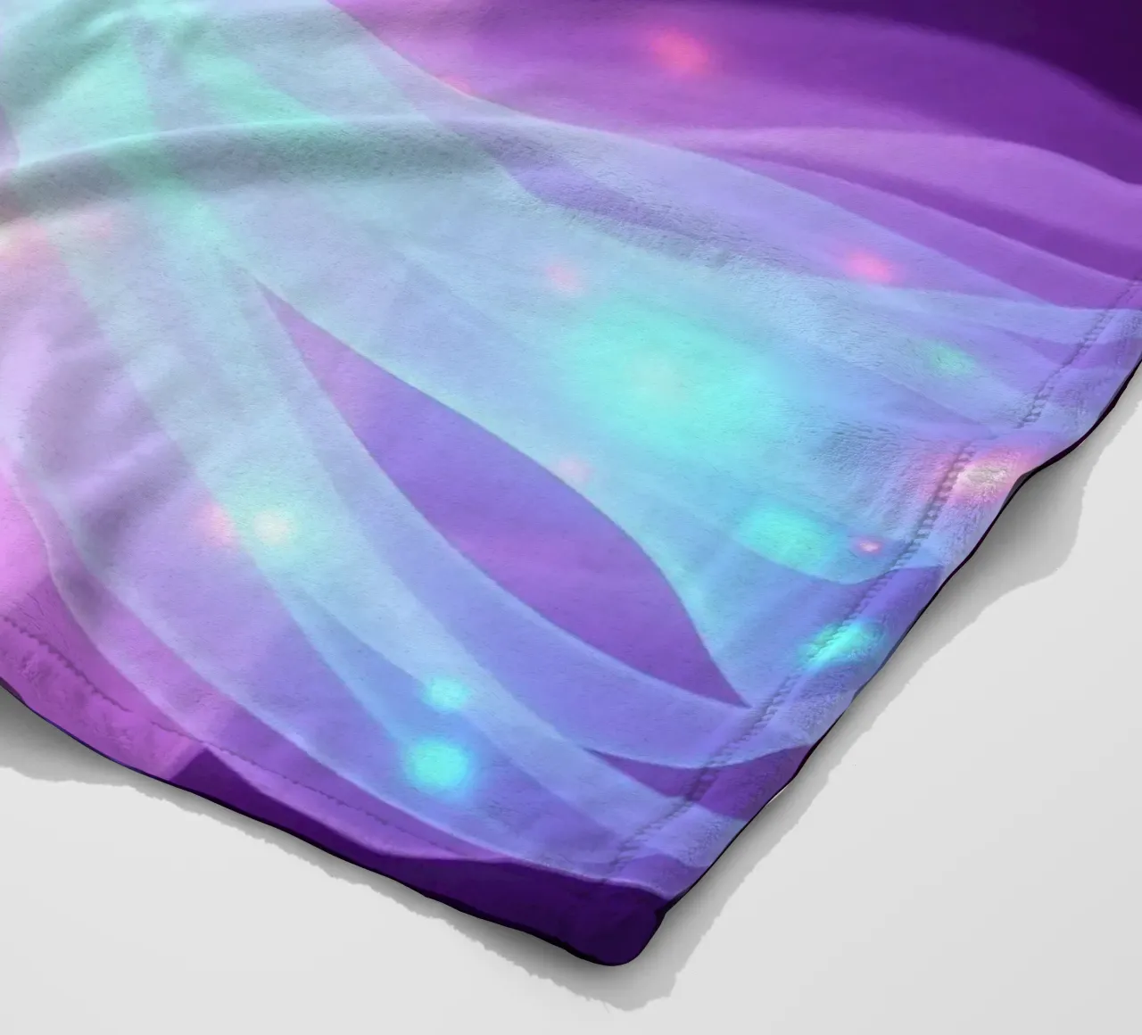 abstract light patterns swirling through space fleece blanket by DesignDoodle