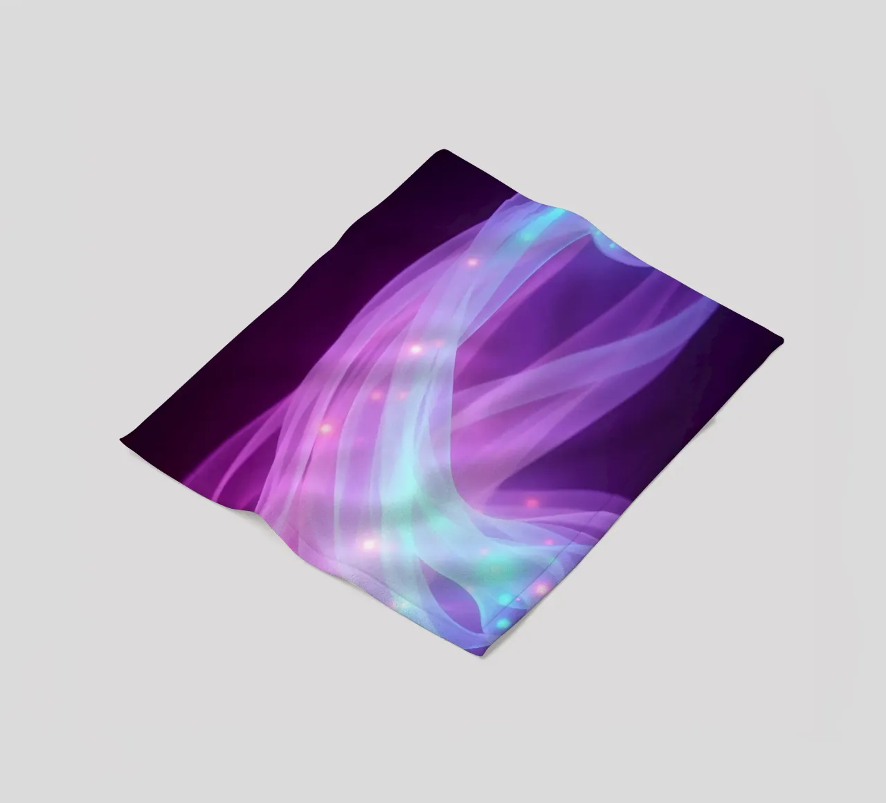 abstract light patterns swirling through space fleece blanket by DesignDoodle