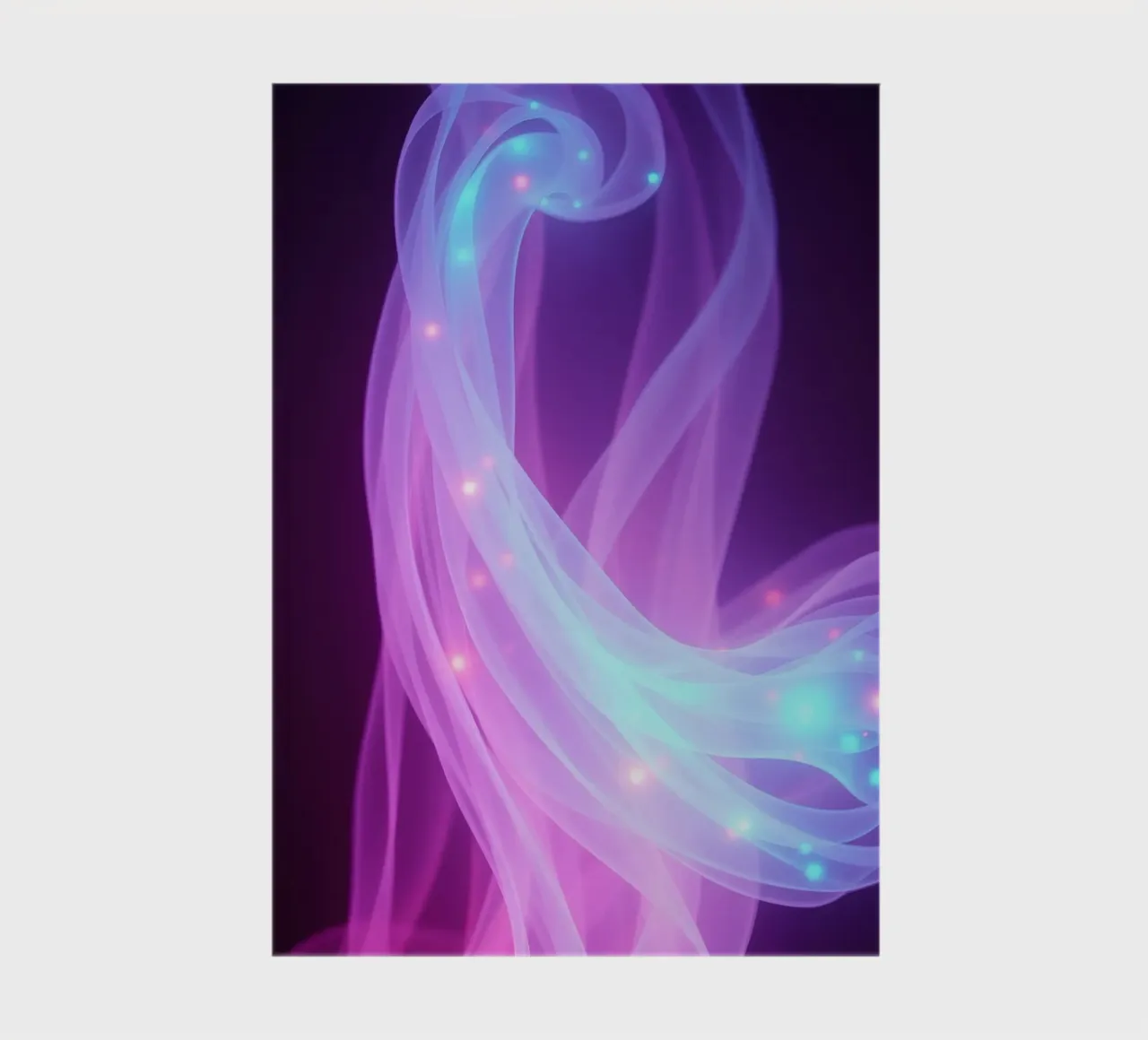 abstract light patterns swirling through space notebook by DesignDoodle