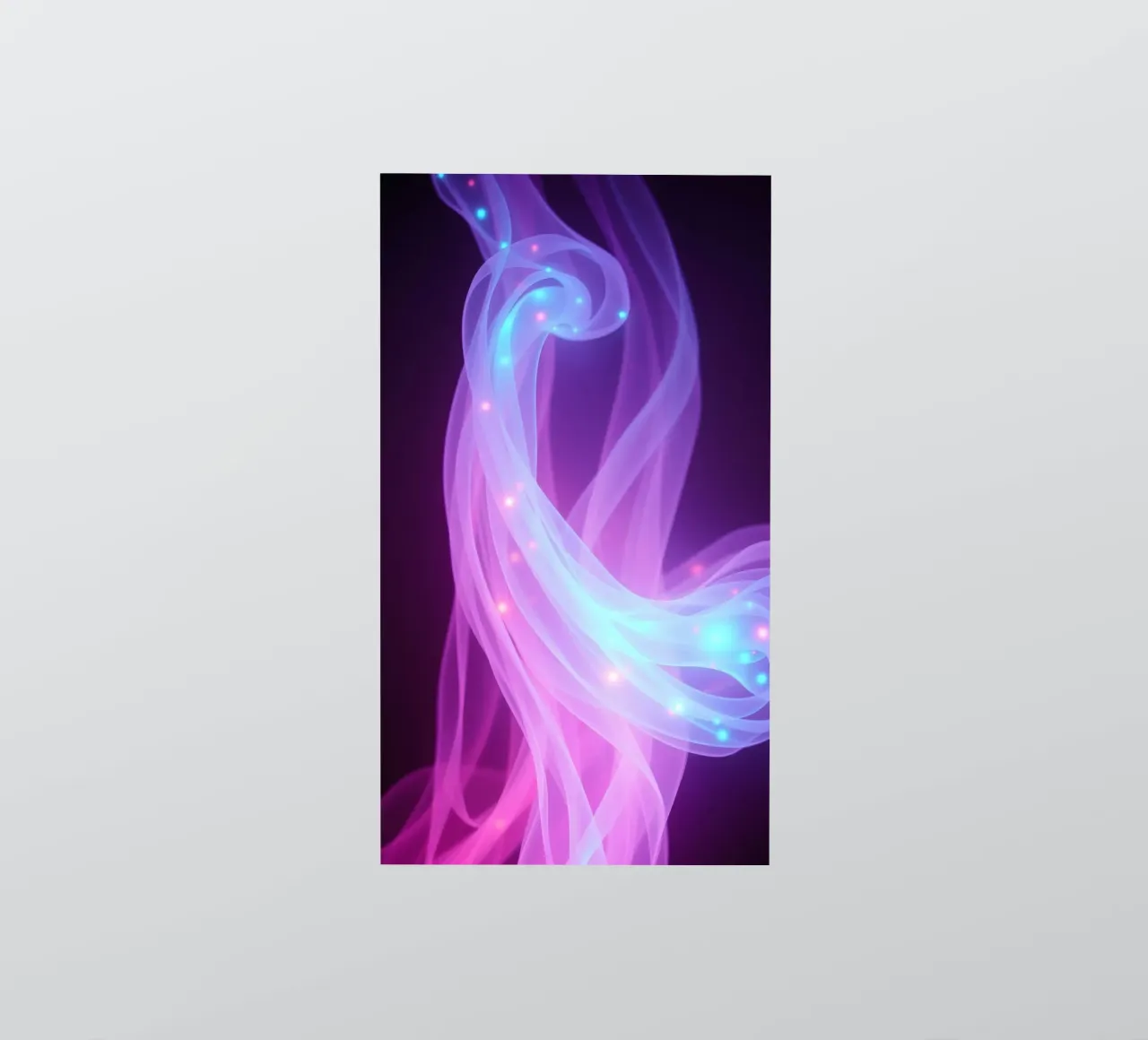 abstract light patterns swirling through space sticker by DesignDoodle