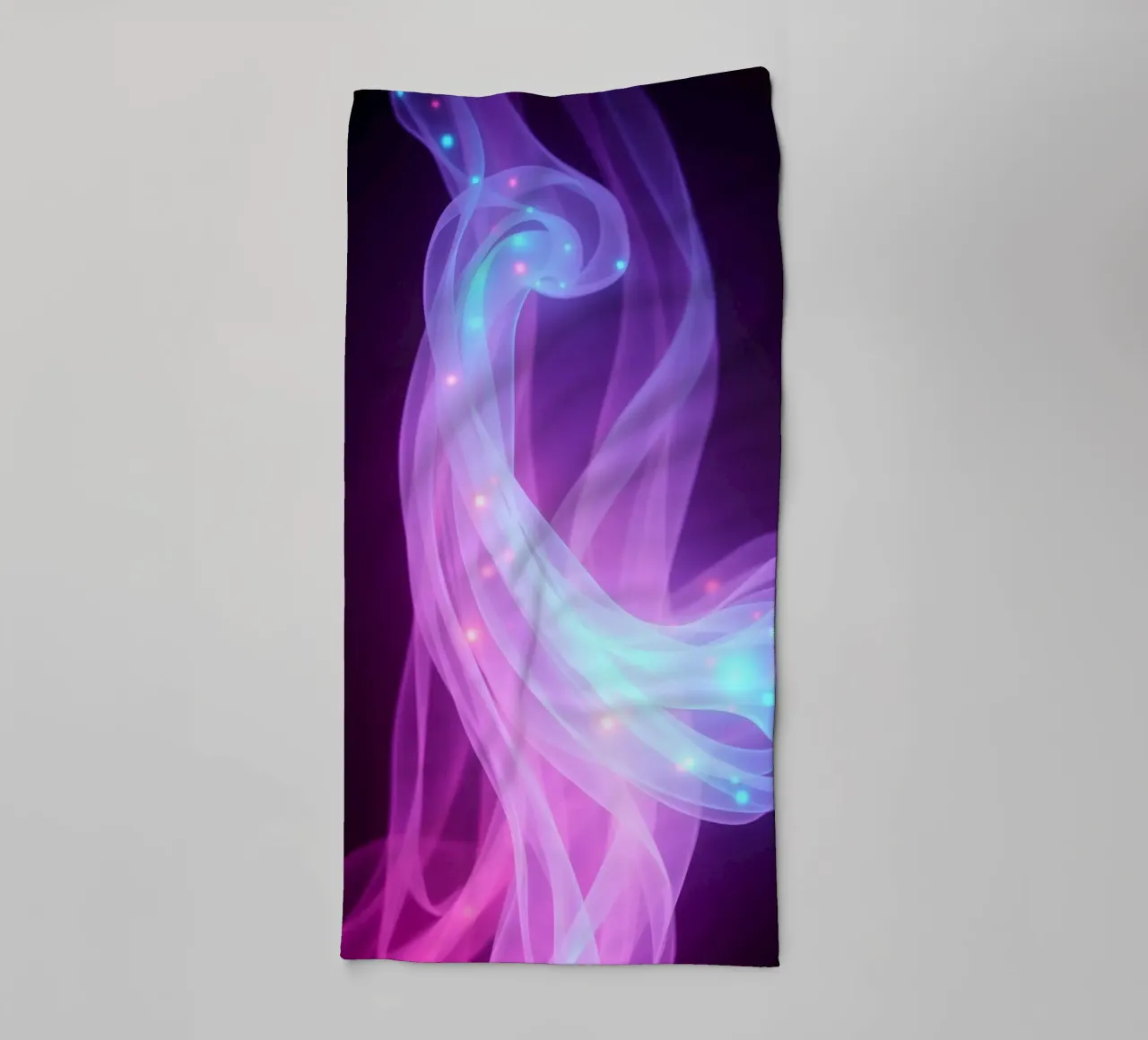 abstract light patterns swirling through space towel by DesignDoodle