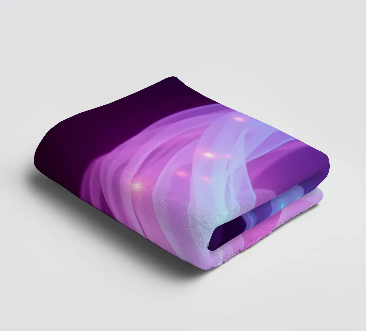 abstract light patterns swirling through space towel by DesignDoodle