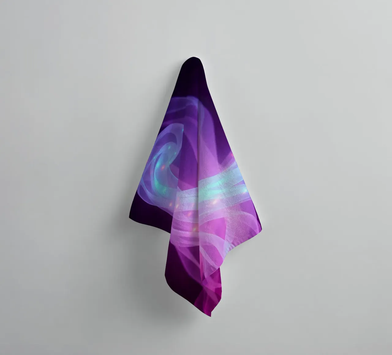 abstract light patterns swirling through space towel by DesignDoodle