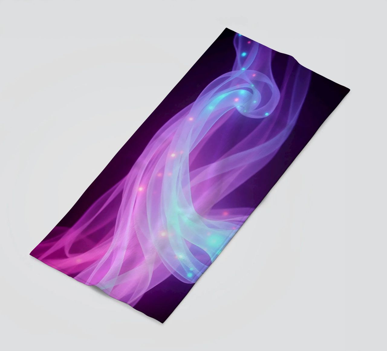 modelli di luce astratti che turbinano nello spazio telo mare da DesignDoodle