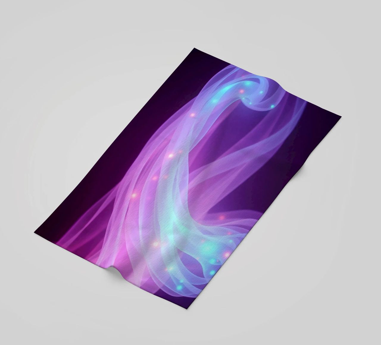 modelli di luce astratti che turbinano nello spazio telo mare da DesignDoodle