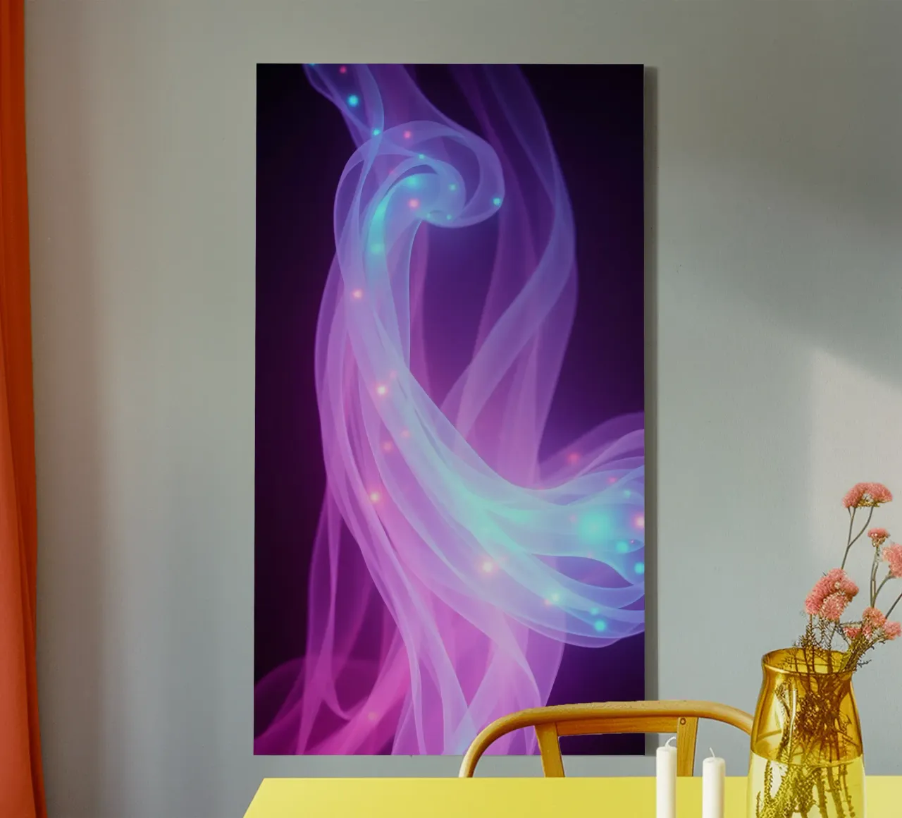 abstract light patterns swirling through space canvas by DesignDoodle