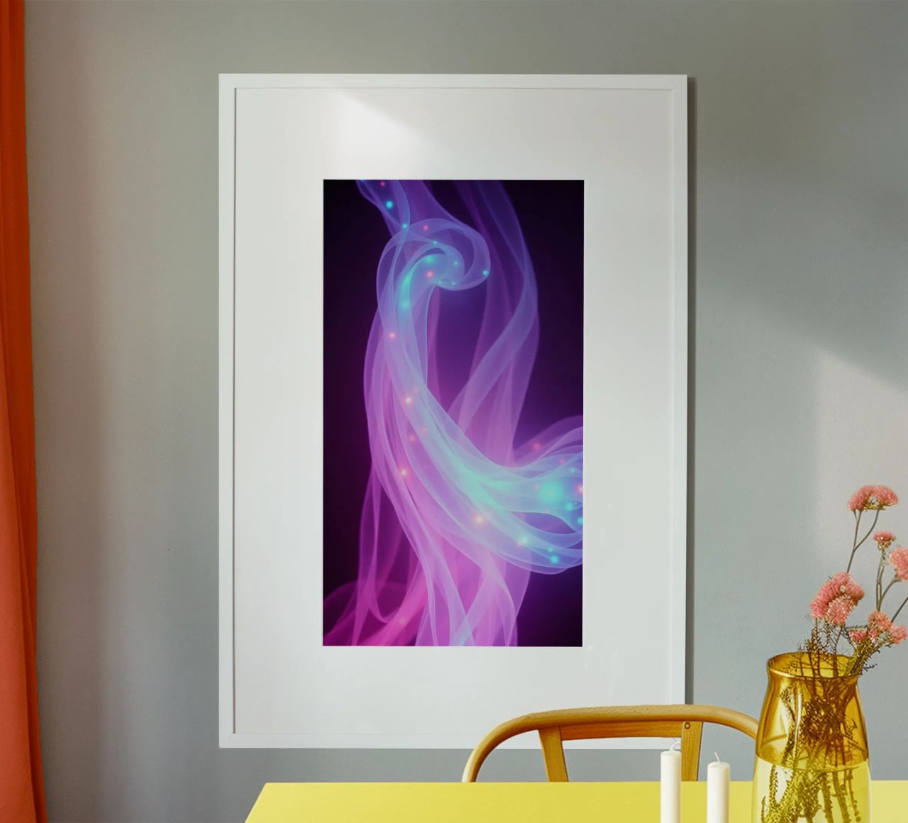 abstract light patterns swirling through space hahnemühle by DesignDoodle