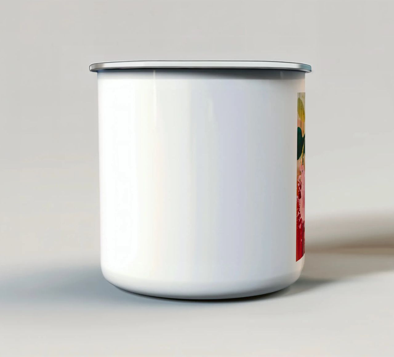 Fioritura a cascata cremisi tazza in smalto da Sublime Layers