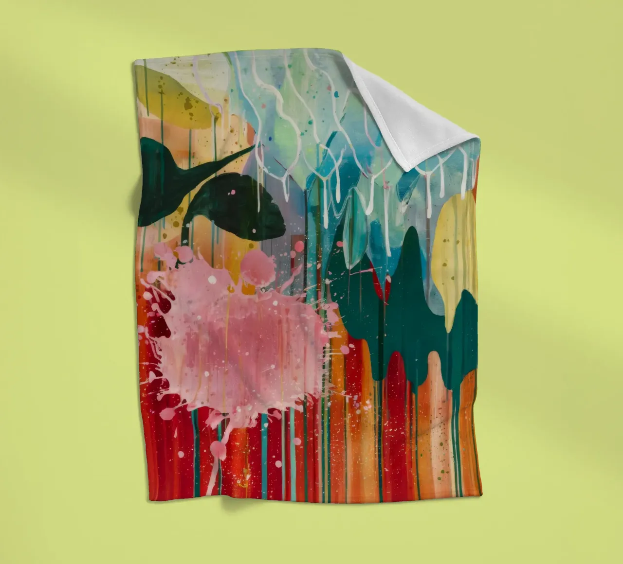Fioritura a cascata cremisi coperta in pile da Sublime Layers