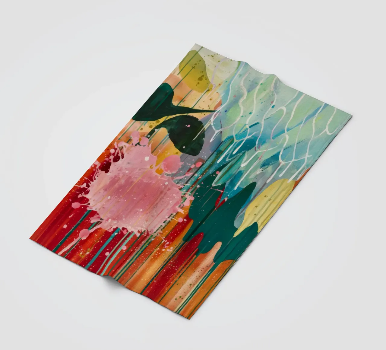 Fioritura a cascata cremisi coperta in pile da Sublime Layers