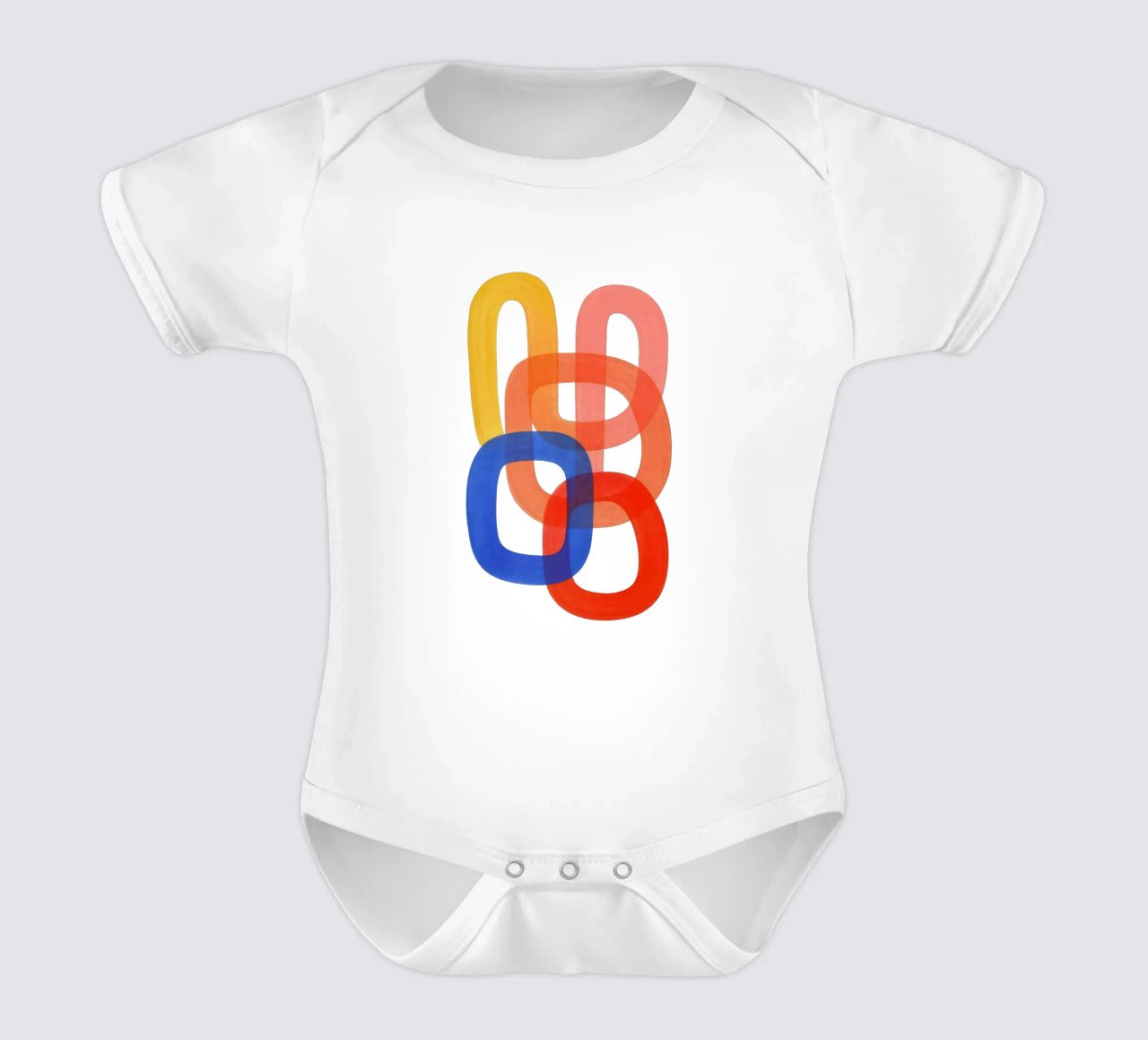 Abstract - Flow Form Series body neonato maniche corte da SMPLE