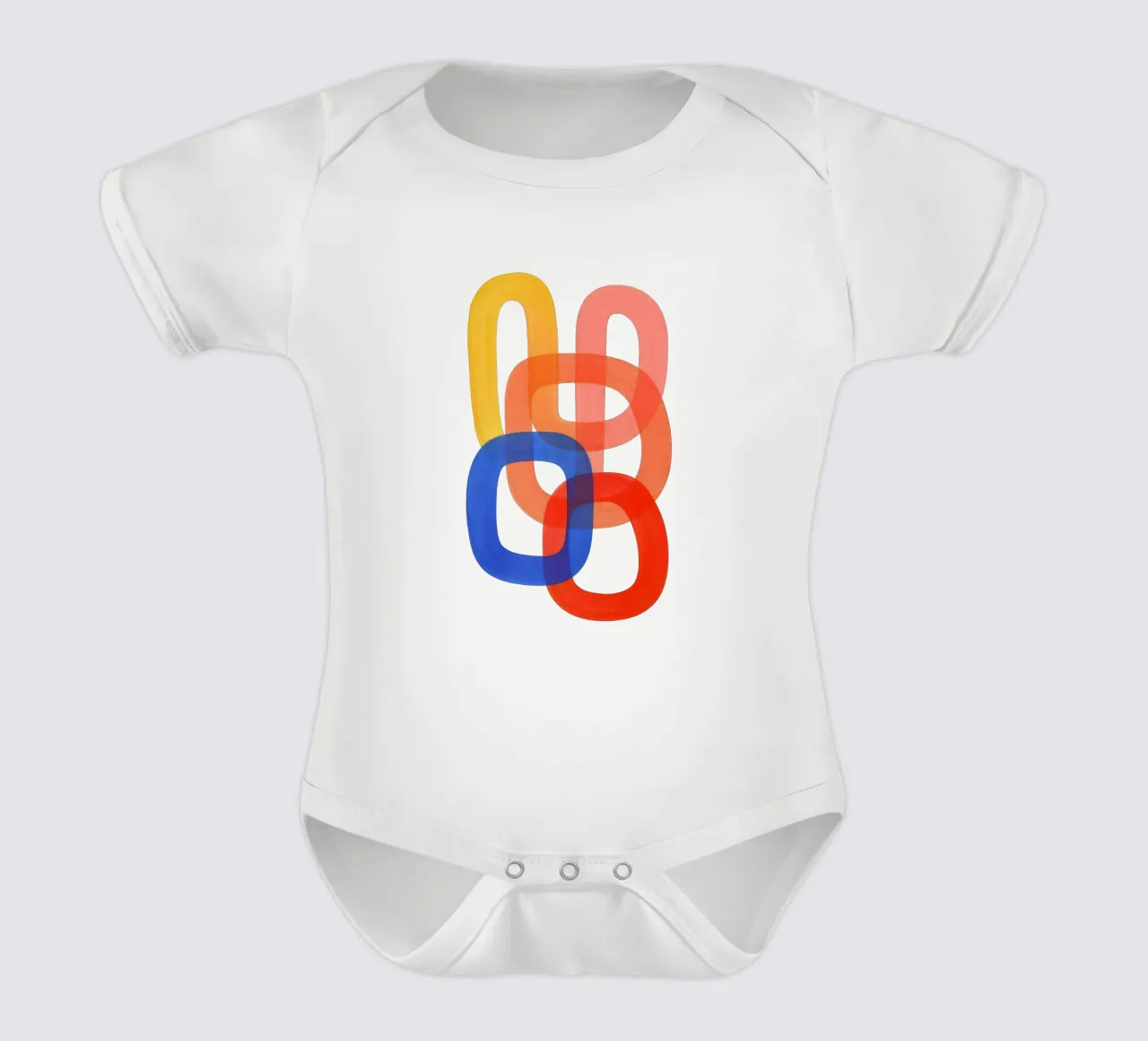 Abstract - Flow Form Series Kurzarm Babybody von SMPLE