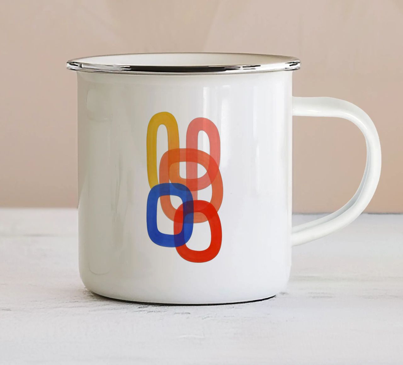 Abstract - Flow Form Series tazza in smalto da SMPLE
