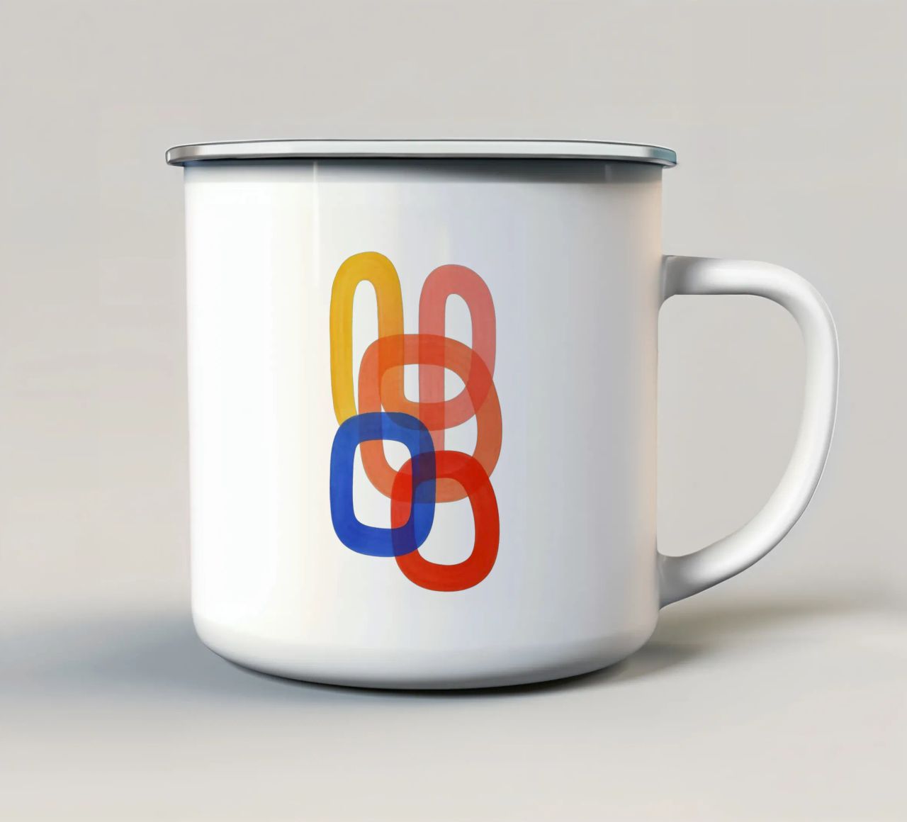 Abstract - Flow Form Series tazza in smalto da SMPLE