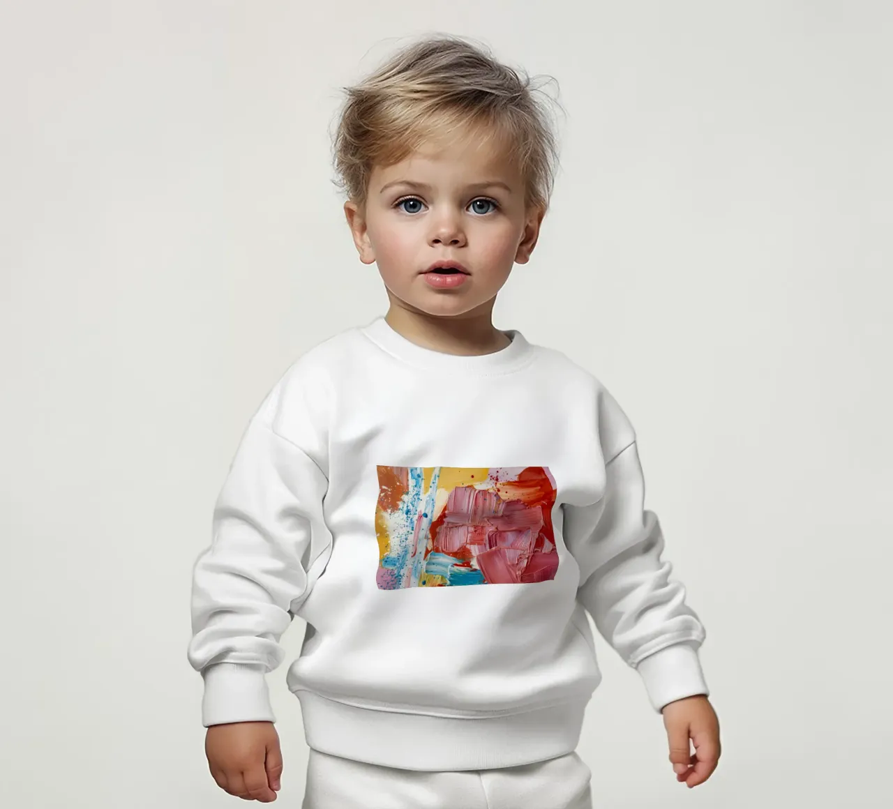 Nuvola Impasto Ocra felpa neonato da Sublime Layers