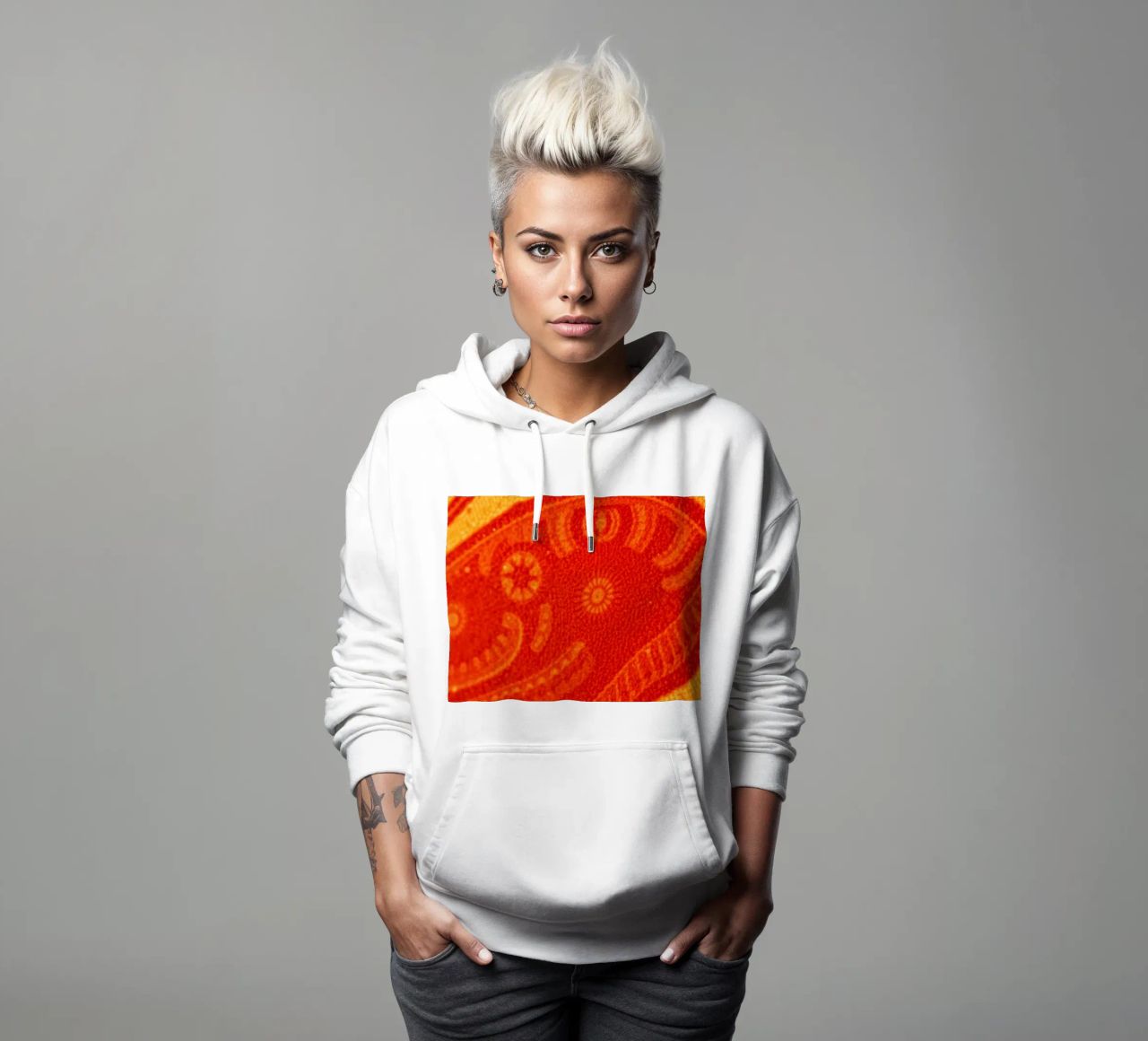 abstract wallpaper design featuring intricate patterns hoodie by DesignDoodle