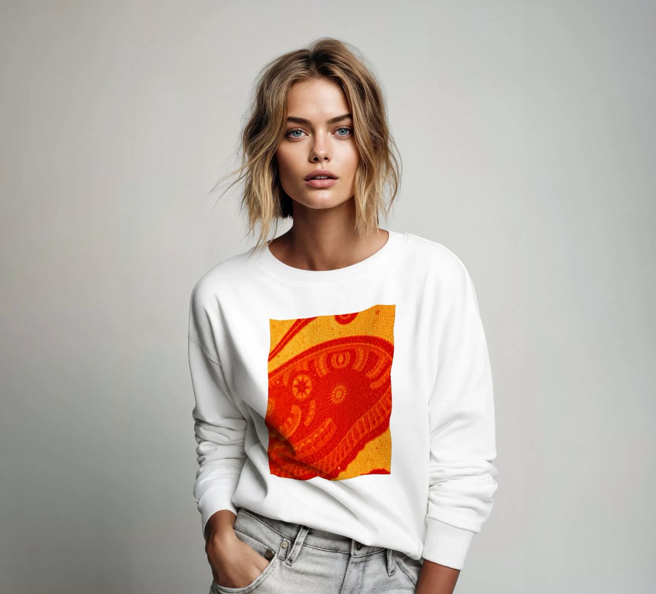 abstract wallpaper design featuring intricate patterns sweatshirt by DesignDoodle