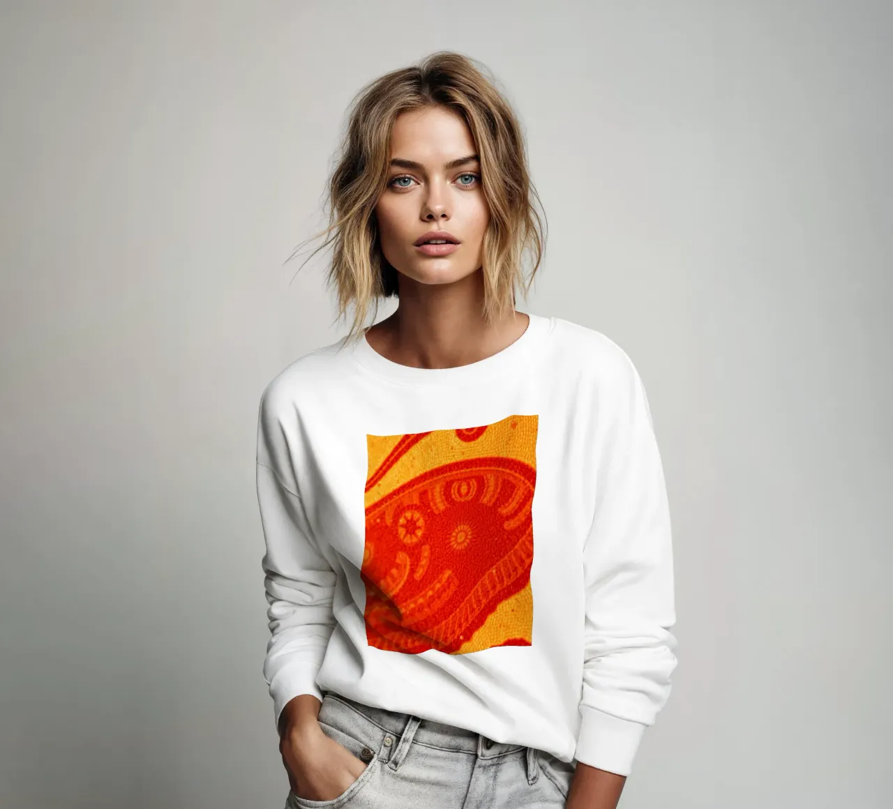 abstract behangontwerp met ingewikkelde patronen sweatshirt van DesignDoodle