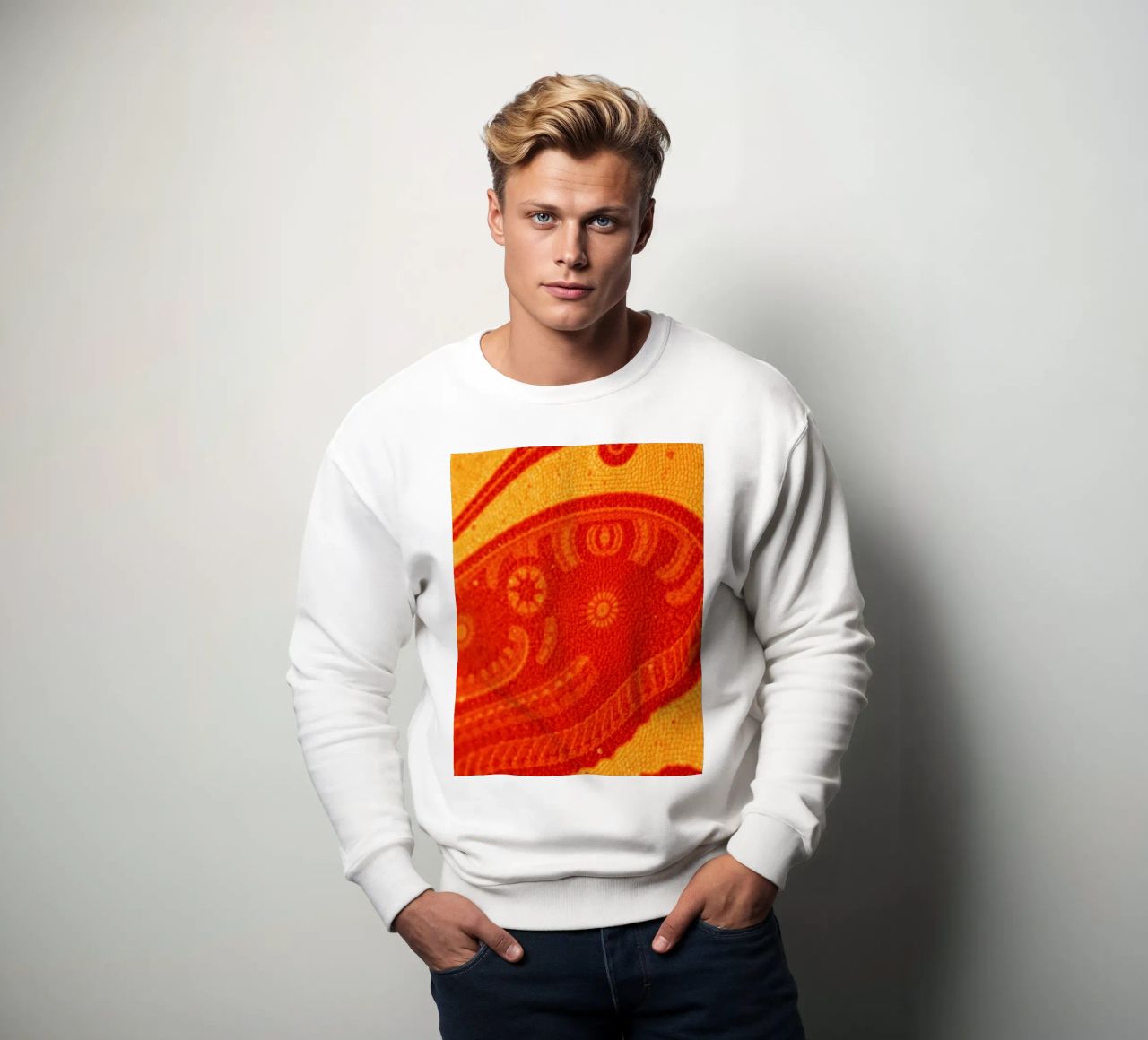 abstract wallpaper design featuring intricate patterns sweatshirt by DesignDoodle