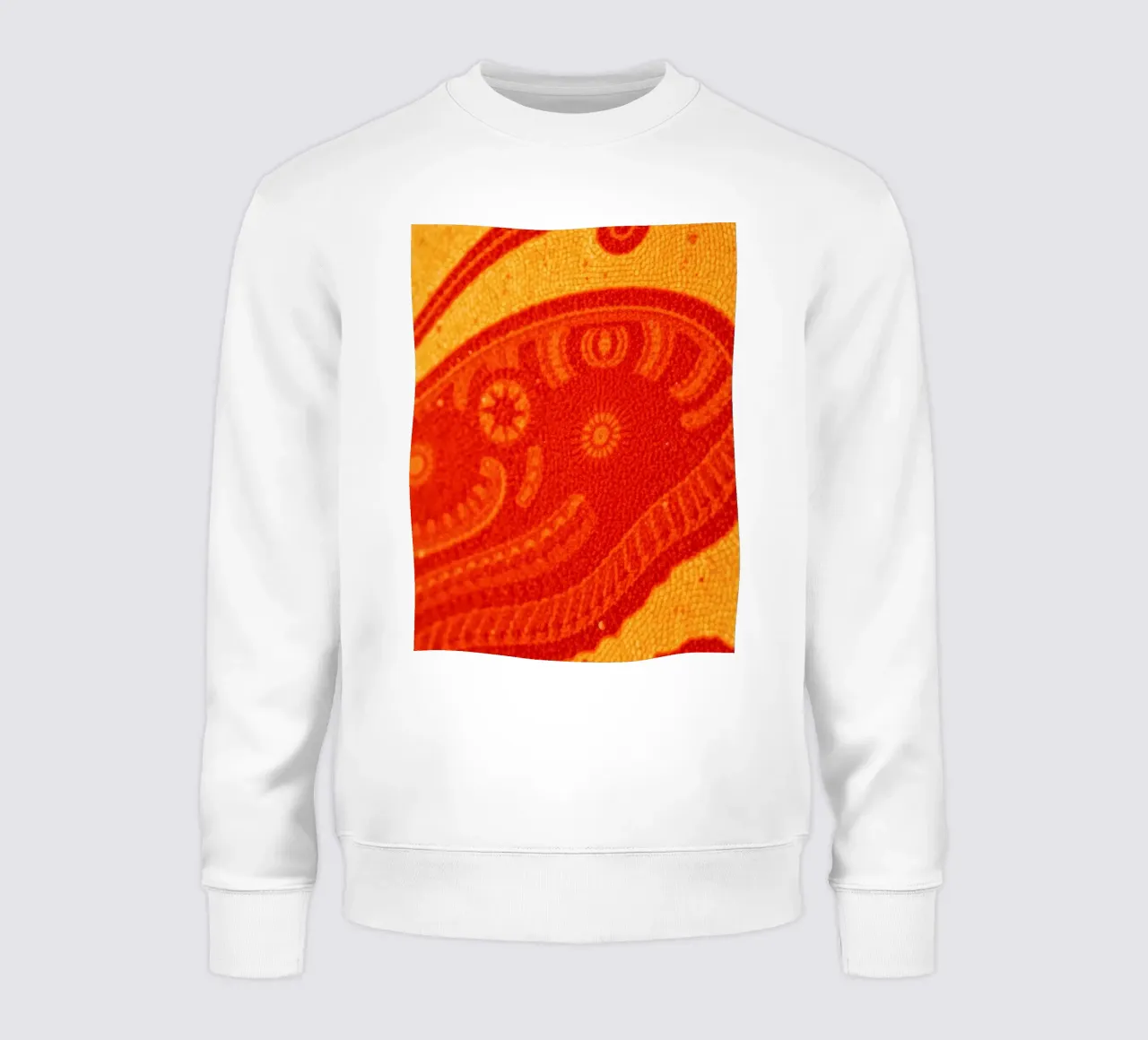 Abstraktes Tapetendesign mit verschlungenen Mustern Sweatshirt von DesignDoodle