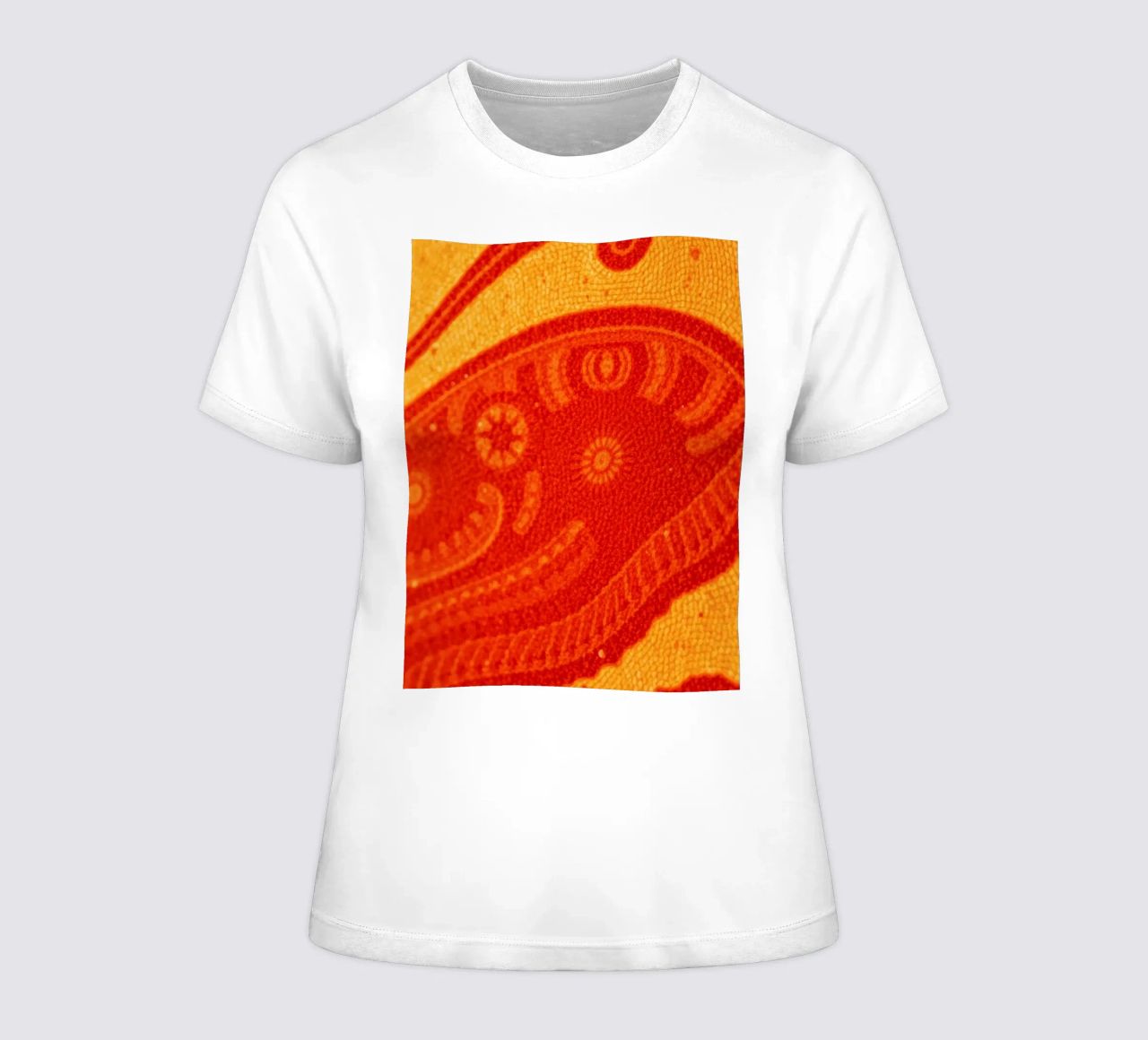 abstract wallpaper design featuring intricate patterns women's fitted t-shirt by DesignDoodle