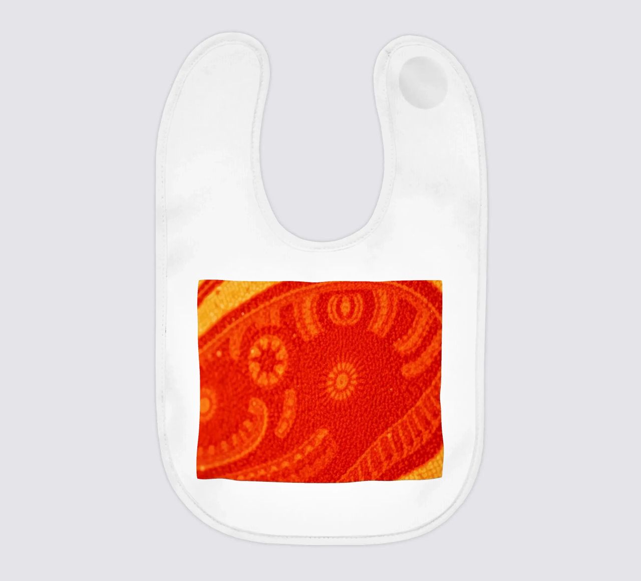 abstract wallpaper design featuring intricate patterns baby bib by DesignDoodle