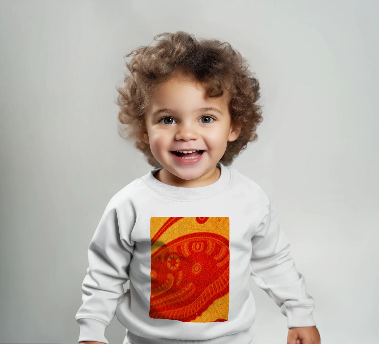 abstract wallpaper design featuring intricate patterns baby sweatshirt by DesignDoodle