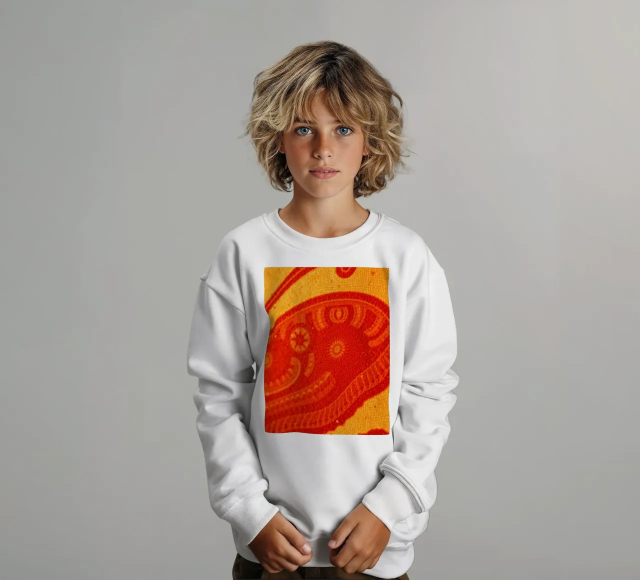 Carta da parati astratta con motivi intricati felpa bambino da DesignDoodle