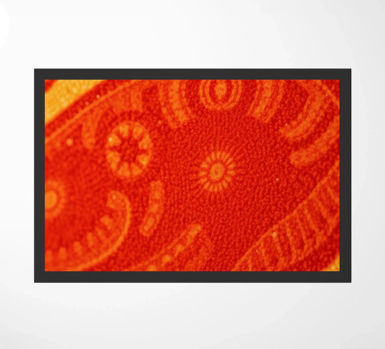 abstract wallpaper design featuring intricate patterns doormat by DesignDoodle