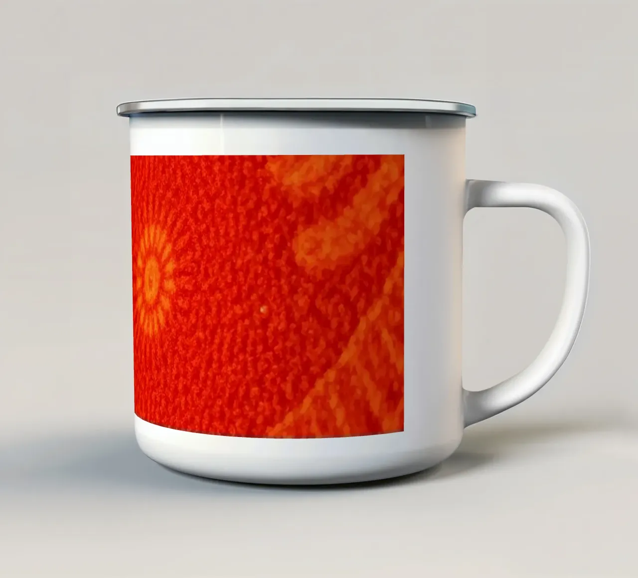 Papier peint abstrait aux motifs complexes mug en émail de DesignDoodle