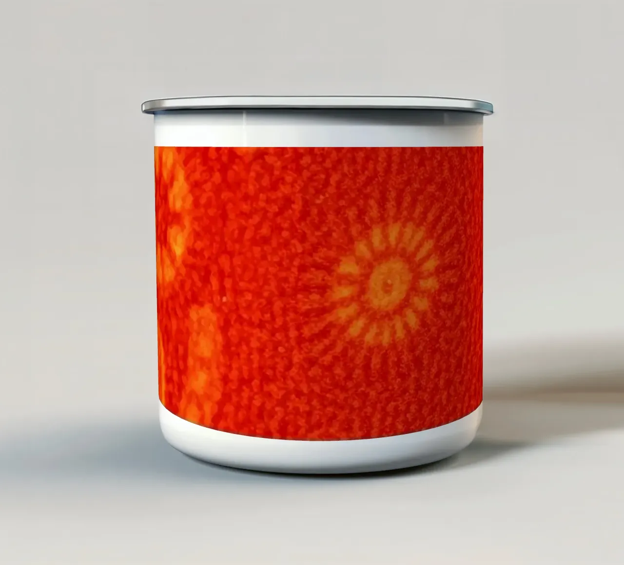 Papier peint abstrait aux motifs complexes mug en émail de DesignDoodle