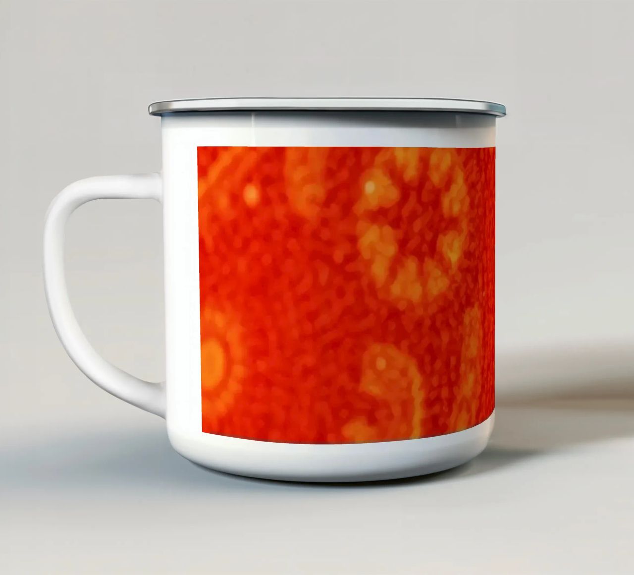 abstract wallpaper design featuring intricate patterns enamel mug by DesignDoodle