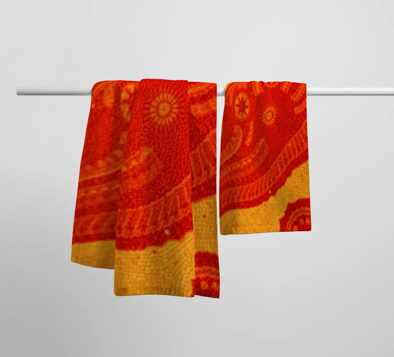 abstract wallpaper design featuring intricate patterns towel by DesignDoodle