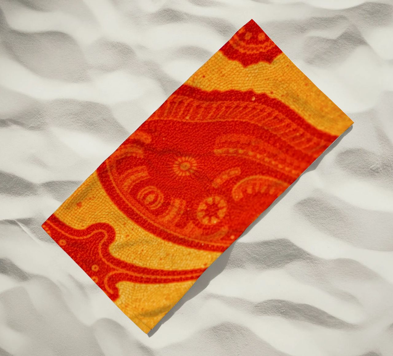 abstract wallpaper design featuring intricate patterns beach towel by DesignDoodle