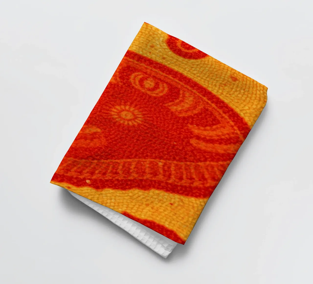 abstract behangontwerp met ingewikkelde patronen theedoek van DesignDoodle