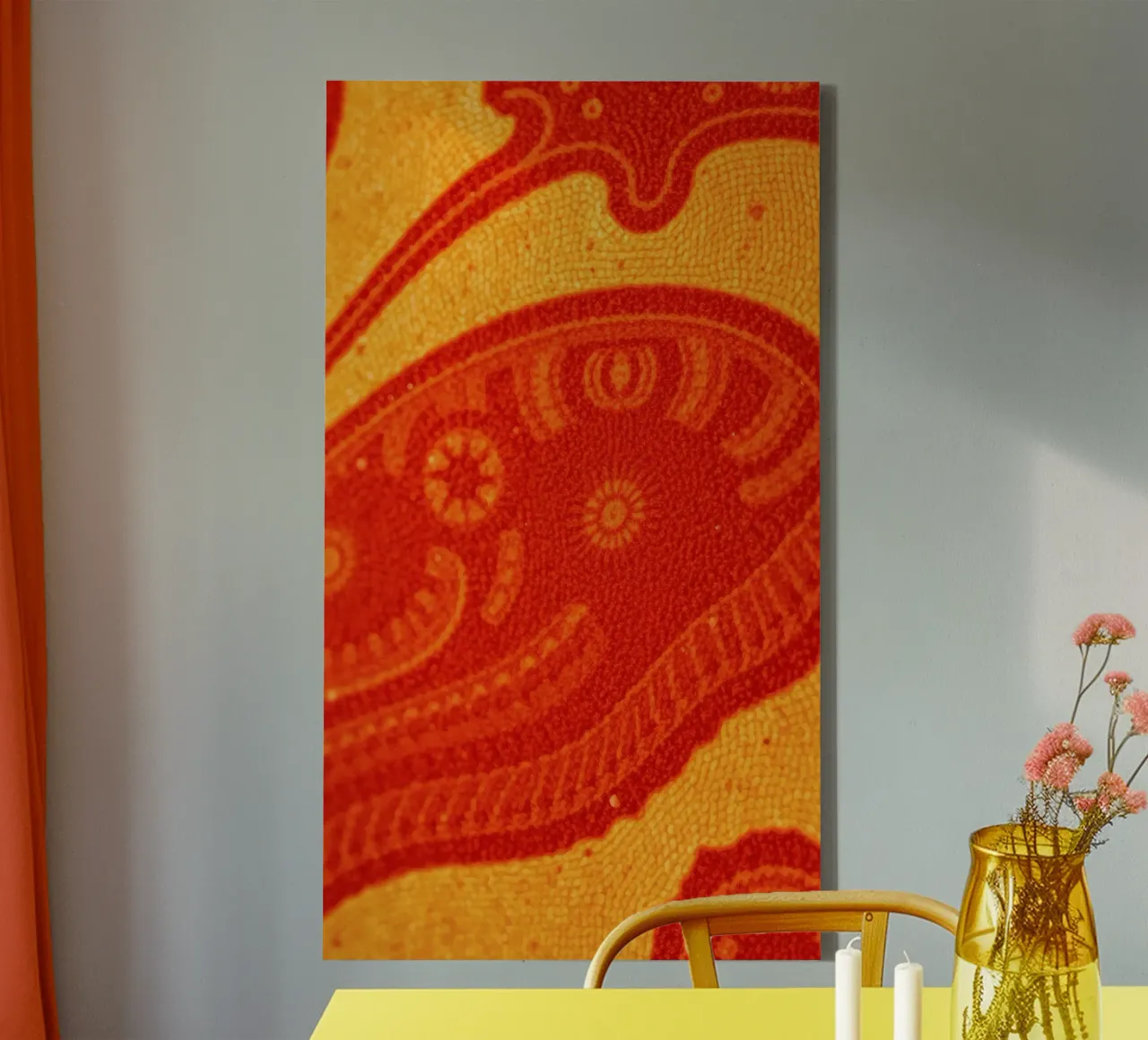 abstract wallpaper design featuring intricate patterns canvas by DesignDoodle