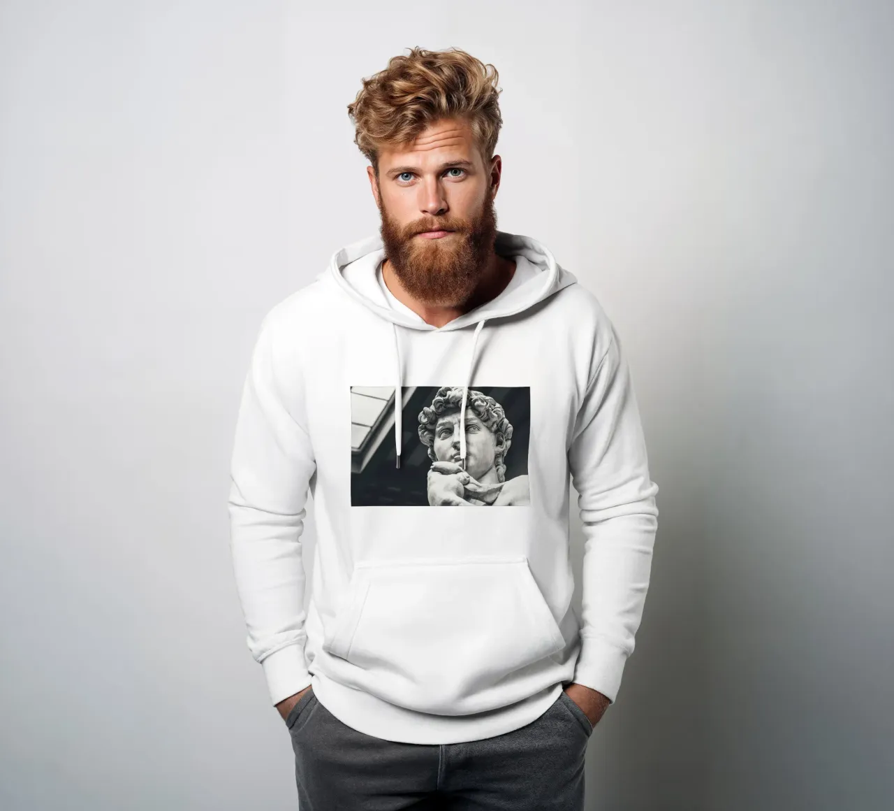 Il David di Michelangelo Arte felpa con cappuccio da Brooke