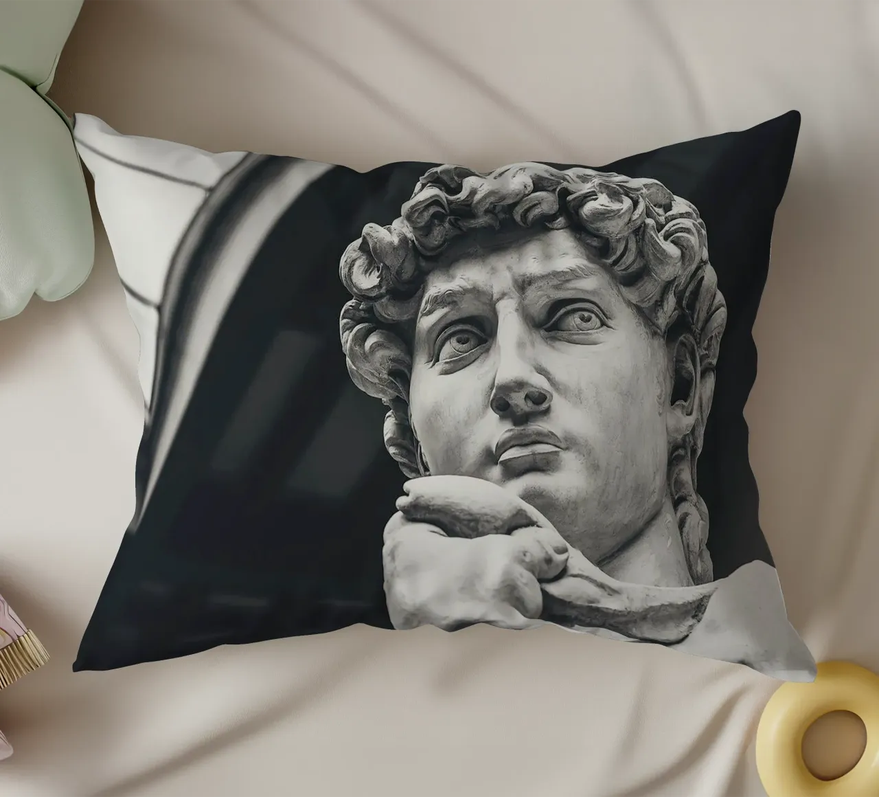 Il David di Michelangelo Arte cuscino da Brooke
