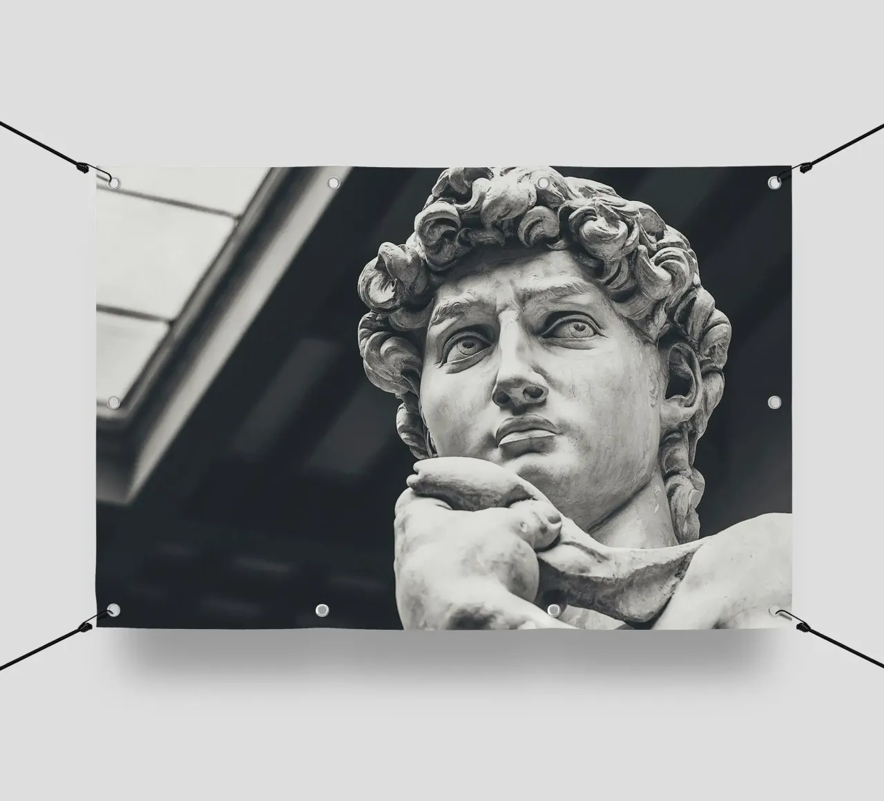 Il David di Michelangelo Arte telo in pvc da Brooke