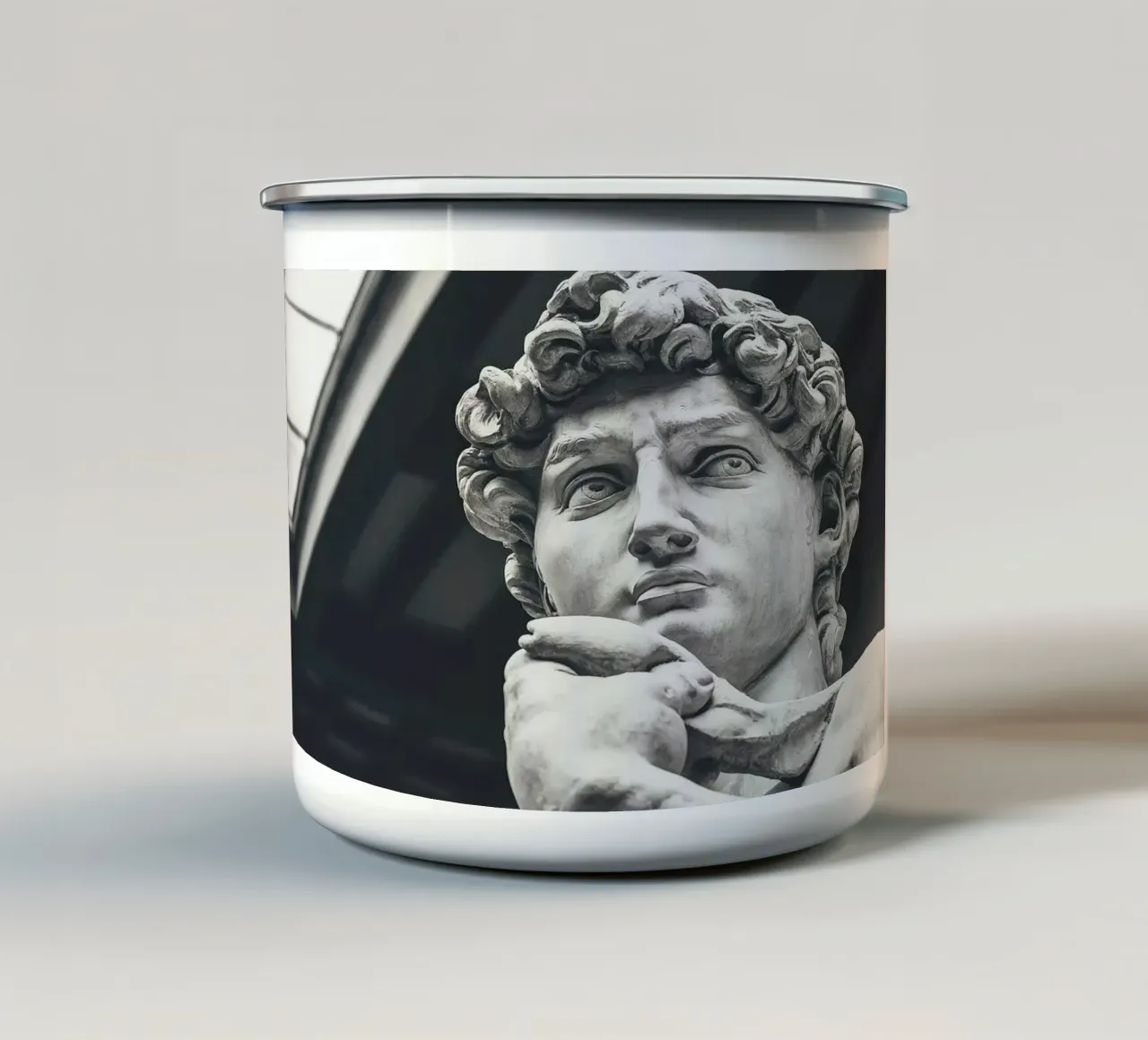 Il David di Michelangelo Arte tazza in smalto da Brooke