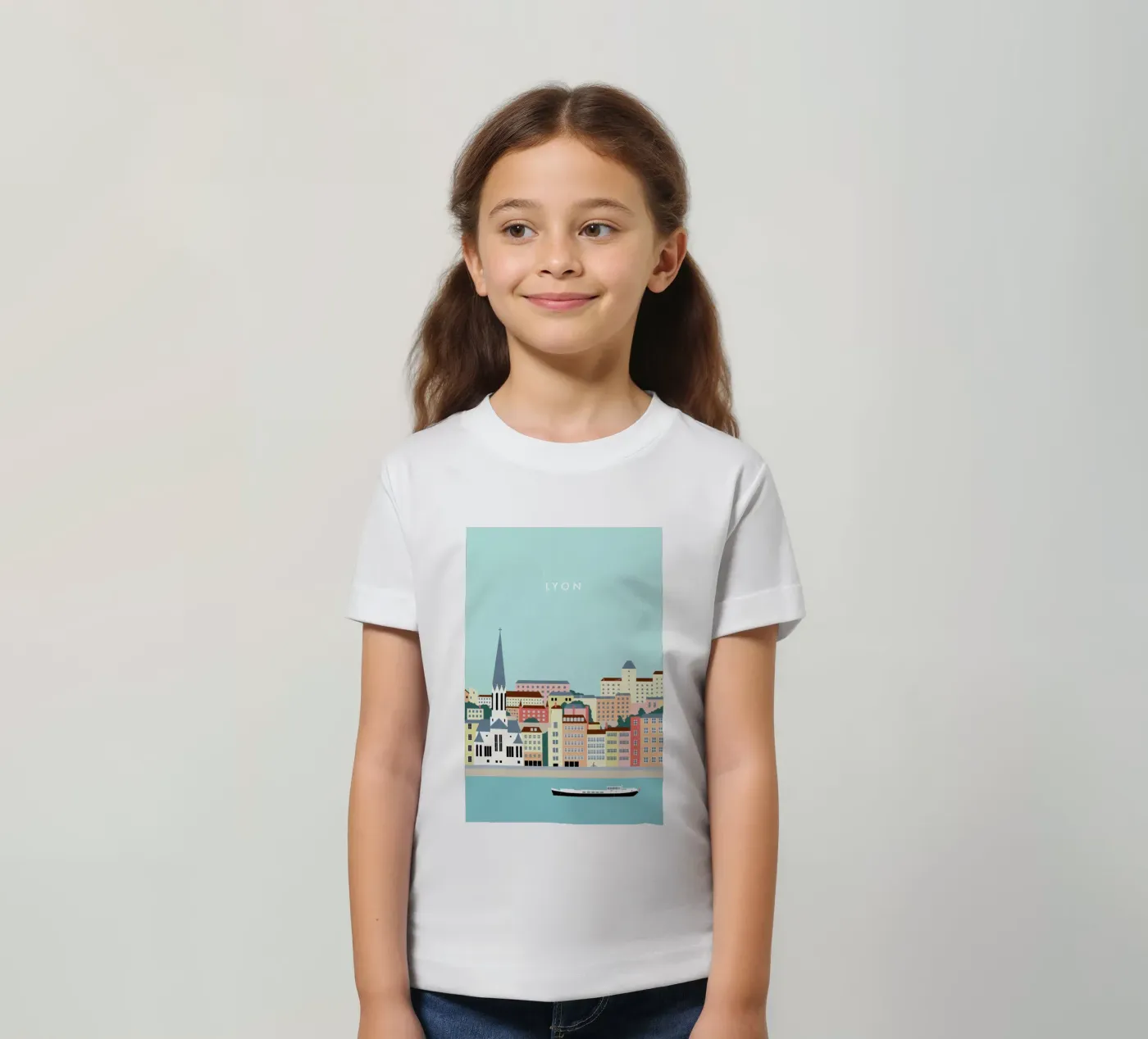 Lyon t-shirt bambini da Katinka Reinke