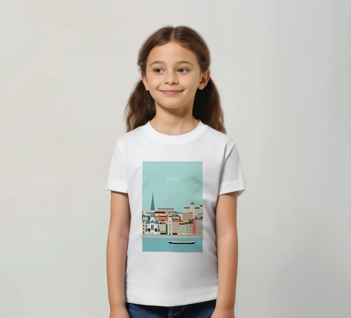 Lyon t-shirt bambini da Katinka Reinke