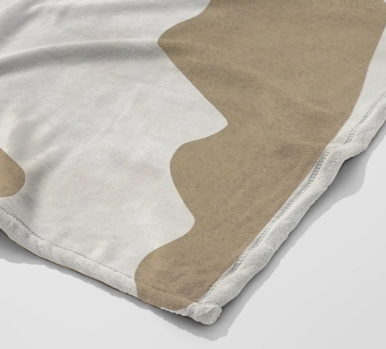 Paesaggio minimale ritagliato 04 coperta in pile da Little Dean