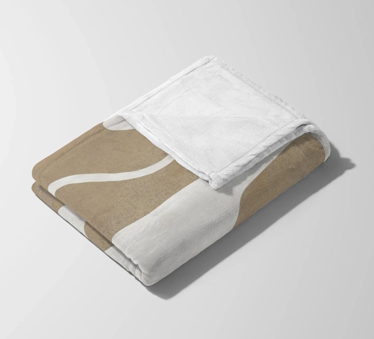 Paesaggio minimale ritagliato 04 coperta in pile da Little Dean