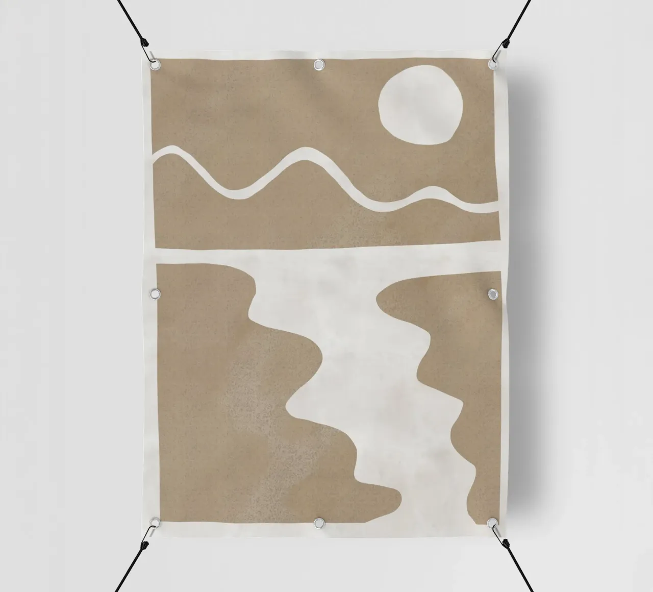 Paesaggio minimale ritagliato 04 telo in pvc da Little Dean