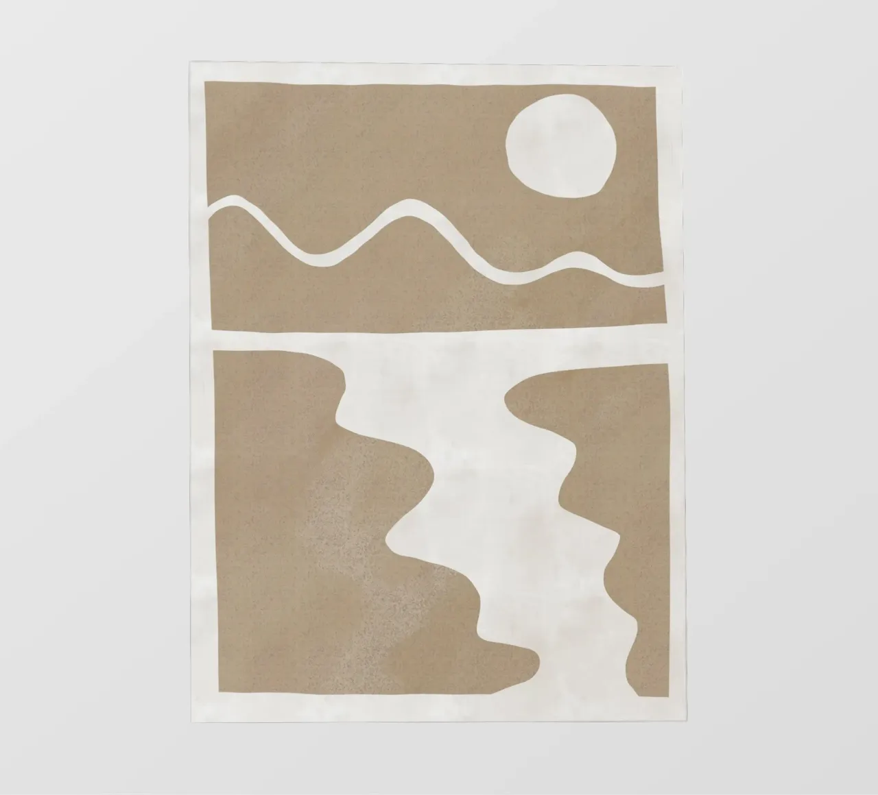 Paesaggio minimale ritagliato 04 telo in pvc da Little Dean