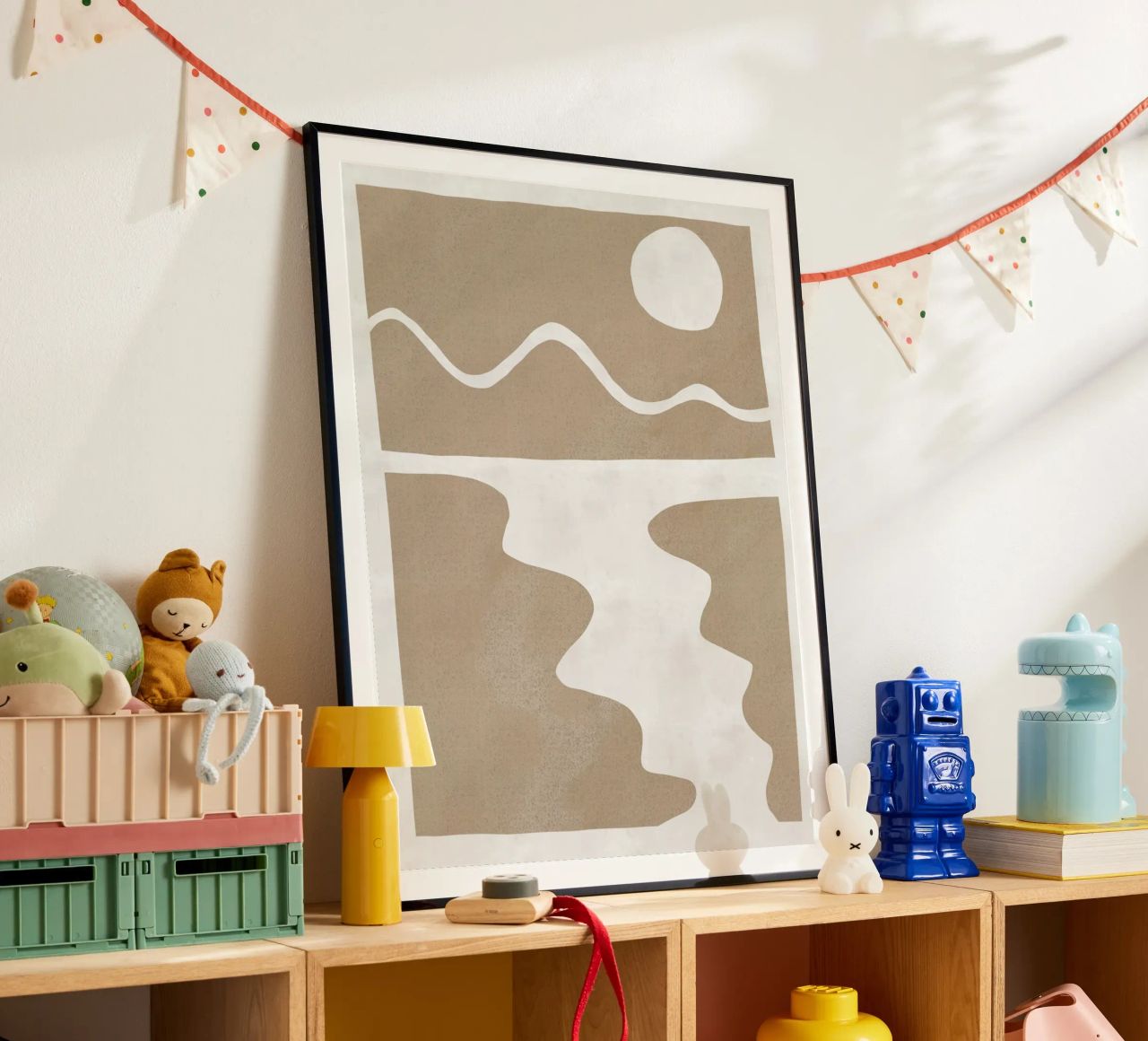 Minimaler Landschaftsausschnitt 04 Poster von Little Dean