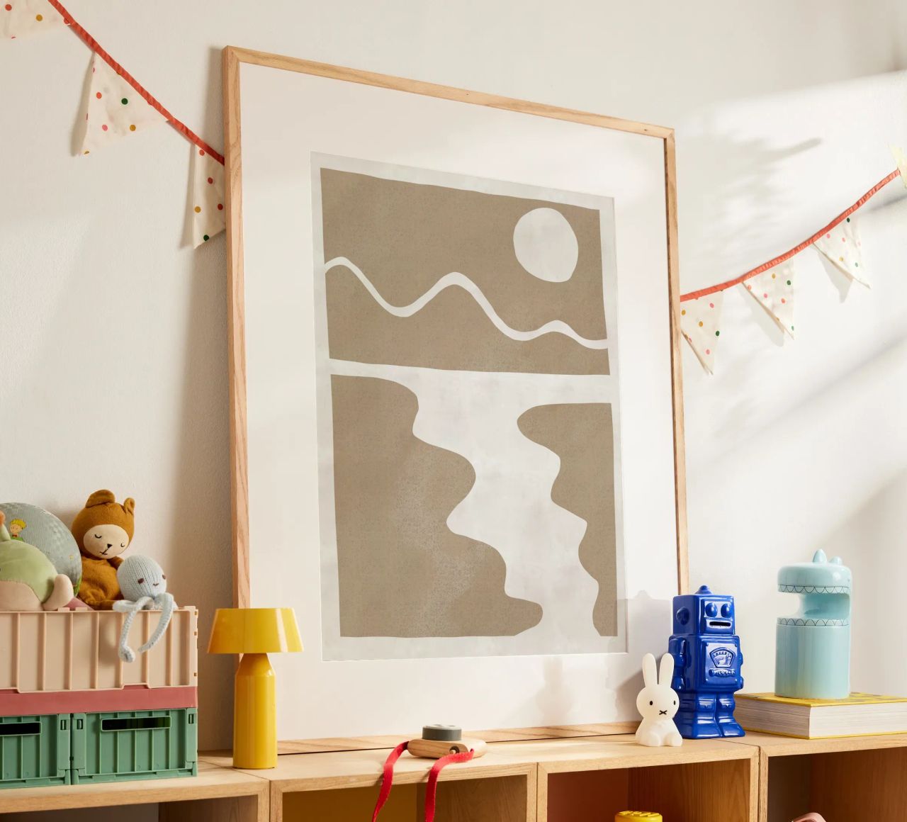 Minimaler Landschaftsausschnitt 04 Poster von Little Dean